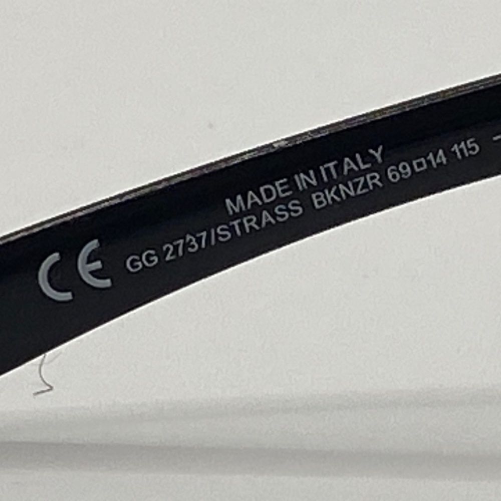 0020 Gucci Unique Black Sunglasses New - Picture 6 of 9